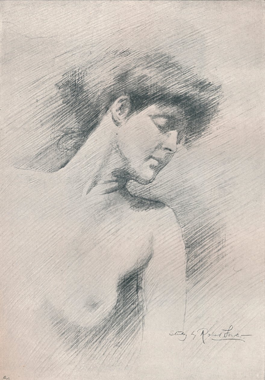 女性研究，c1895，1897年 作者 罗伯特·福勒