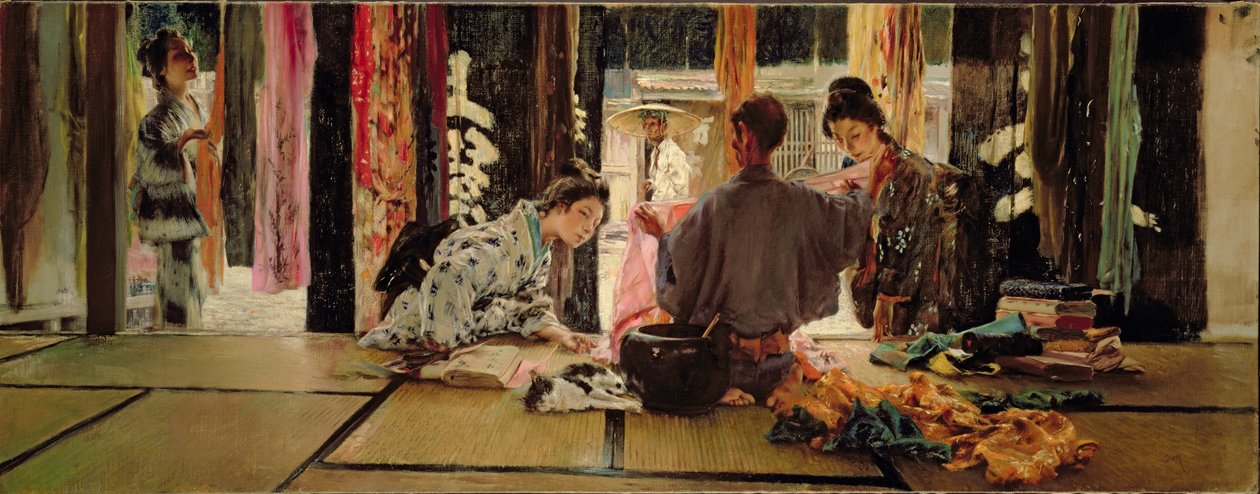 丝绸商人，1890-93年 作者 罗伯特·弗雷德里克·布鲁姆