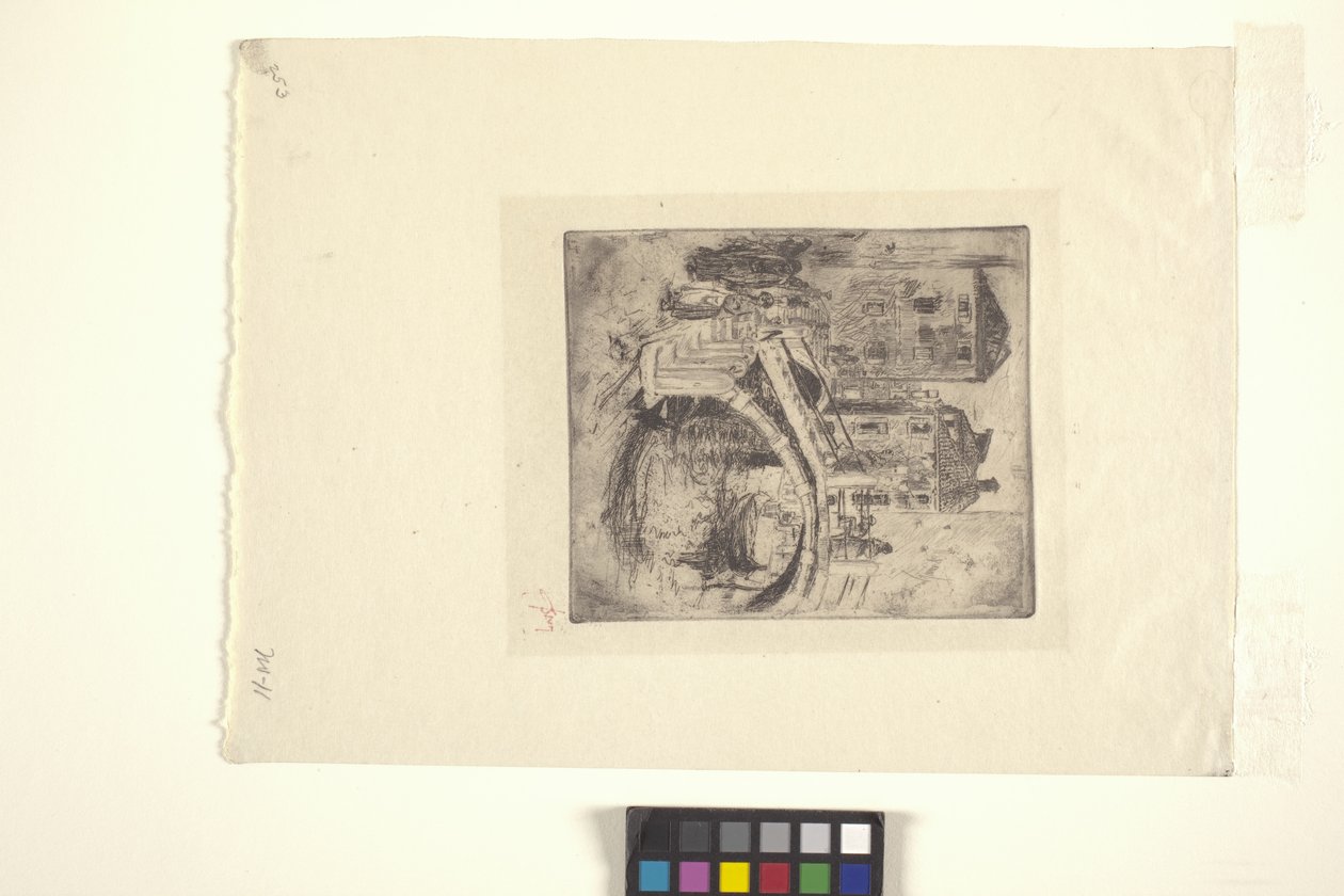 Venetian Canal And Bridge (etching) 作者 罗伯特·弗雷德里克·布鲁姆