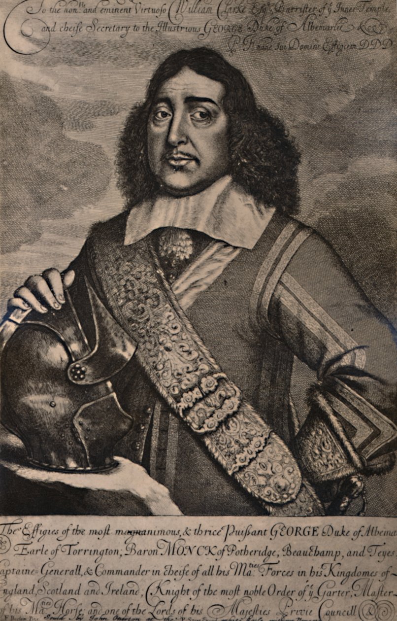 乔治·蒙克（George Monck），阿尔伯马尔第一公爵，英国士兵和政治家，1894年（17世纪） 作者 罗伯特·盖伍德