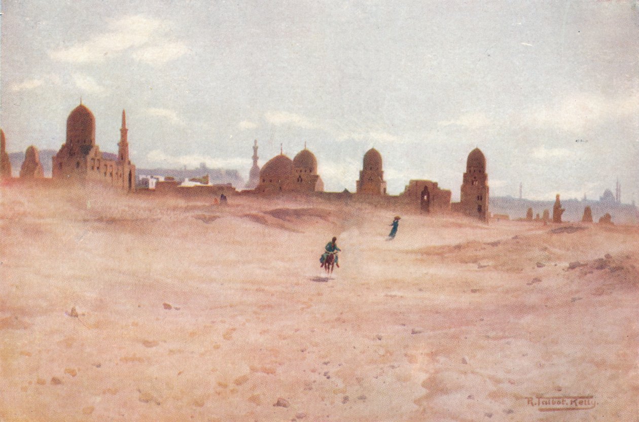 哈利夫斯陵墓上的尘土飞扬的日子，c1880，1904年 作者 罗伯特·乔治·塔尔伯特·凯利