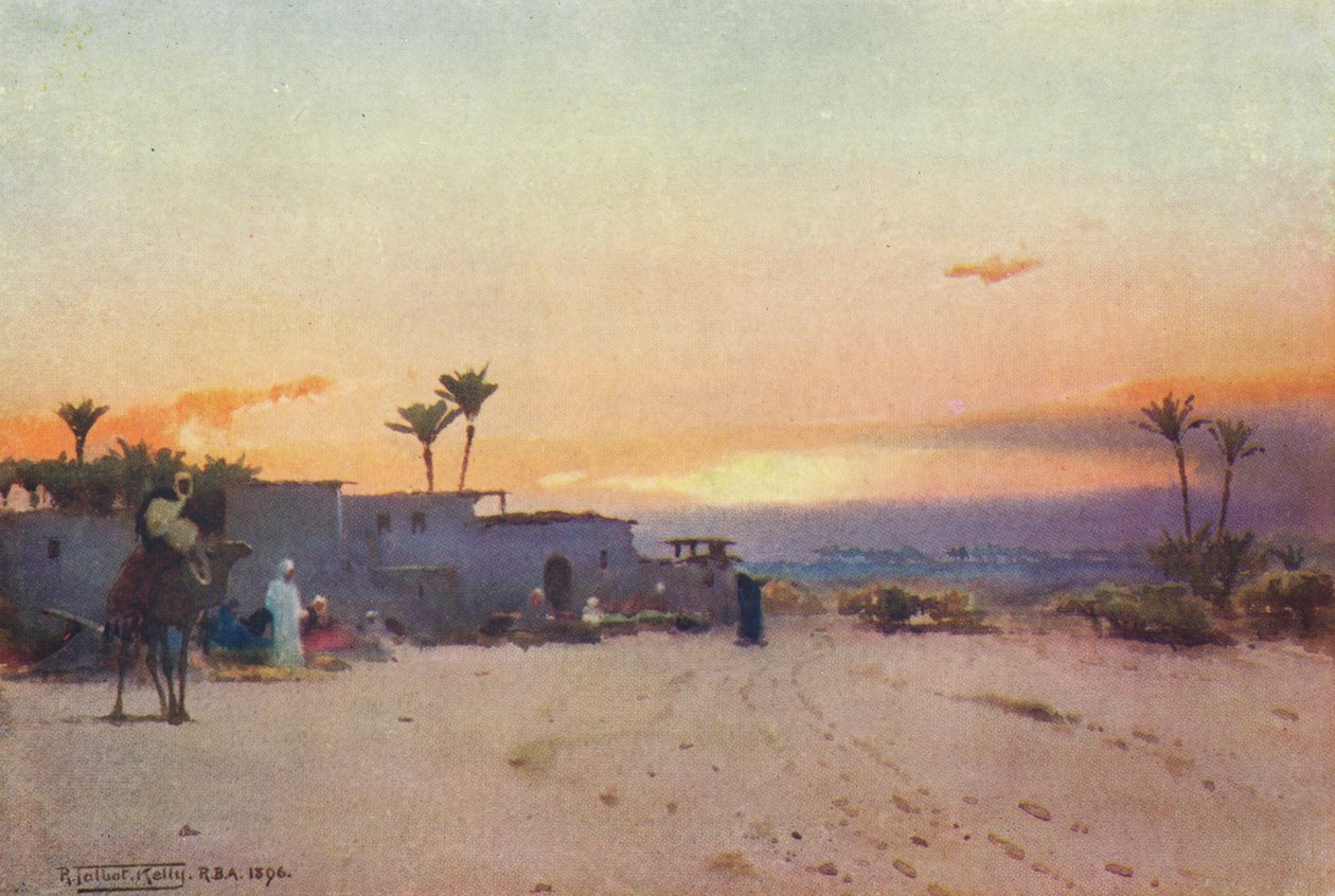 费拉村（Fellah Village），c1880，1904年 作者 罗伯特·乔治·塔尔伯特·凯利