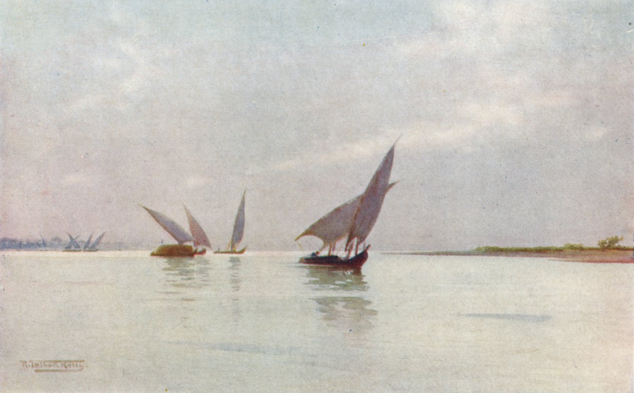 尼罗河上的银色日，c1880，1904年 作者 罗伯特·乔治·塔尔伯特·凯利