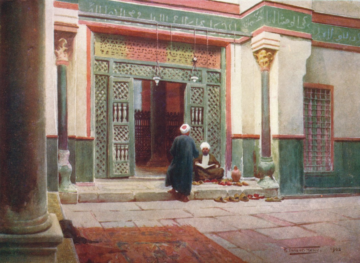 在苏丹可兰清真寺（Culus of Sultan Kelaun）中烧烤，c1880，1904年 作者 罗伯特·乔治·塔尔伯特·凯利