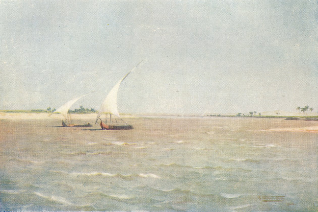 尼罗河上游的北风，c1880，1904年 作者 罗伯特·乔治·塔尔伯特·凯利