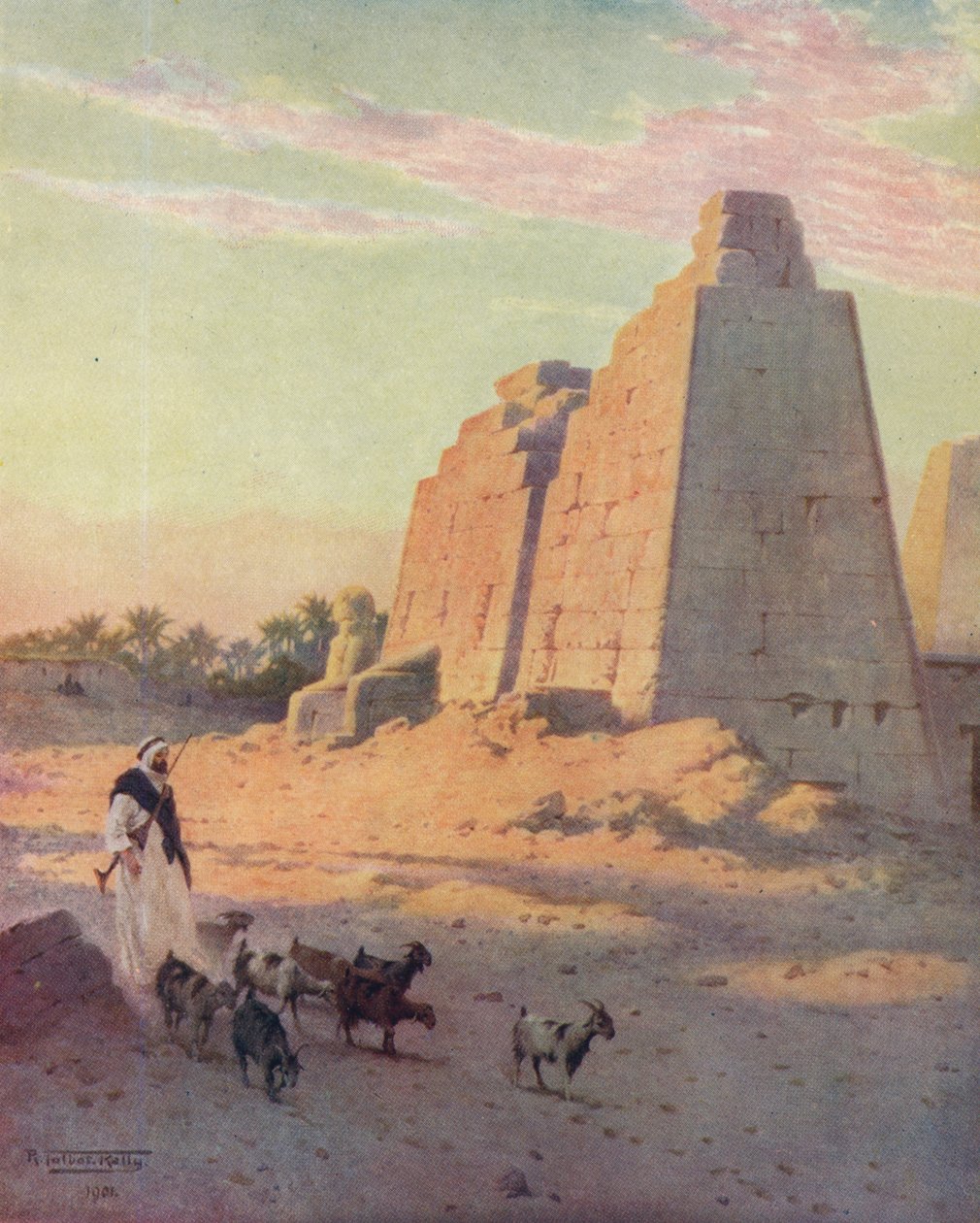 卡纳克的塔楼》，约1880年，1904年 作者 罗伯特·乔治·塔尔伯特·凯利