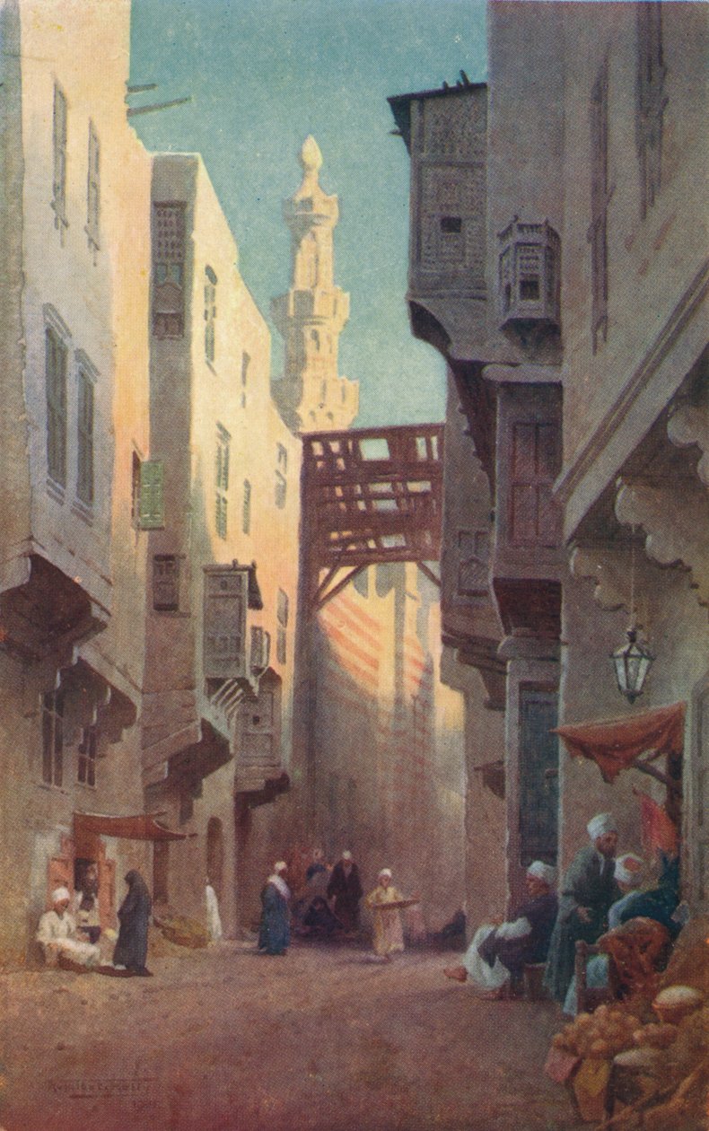 伊斯兰教法（Sharia Bab-El-Wazir），开罗，c1880年，1904年 作者 罗伯特·乔治·塔尔伯特·凯利