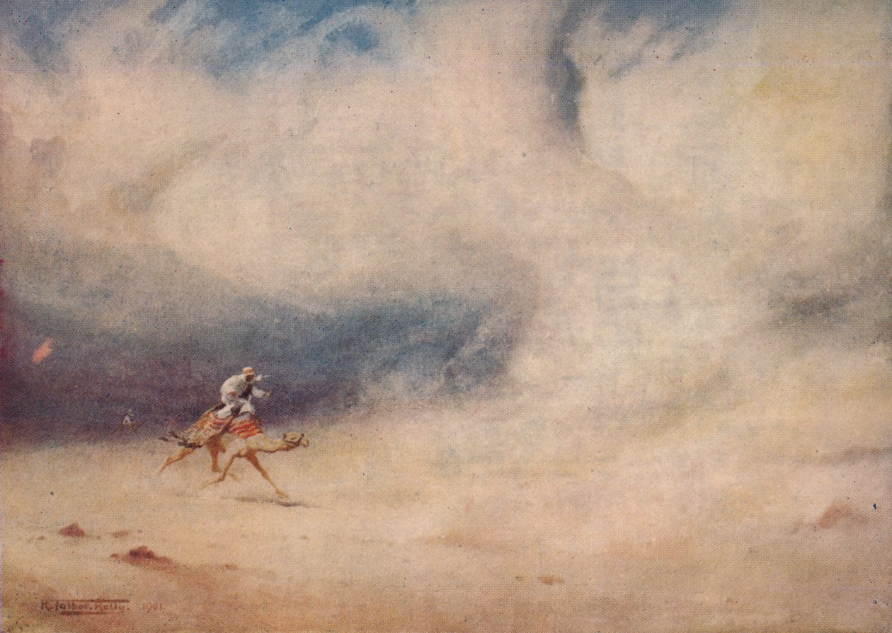 沙漠中的旋风，c1880，1904年 作者 罗伯特·乔治·塔尔伯特·凯利