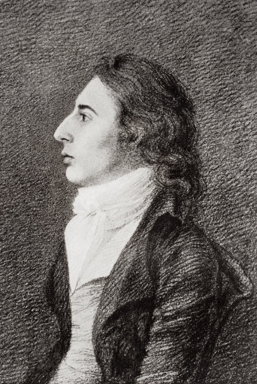 1905年出版的EV Lucas的“查尔斯羔羊的生活，第一卷”中的Robert Southey（1774-1843） 作者 罗伯特·汉考克