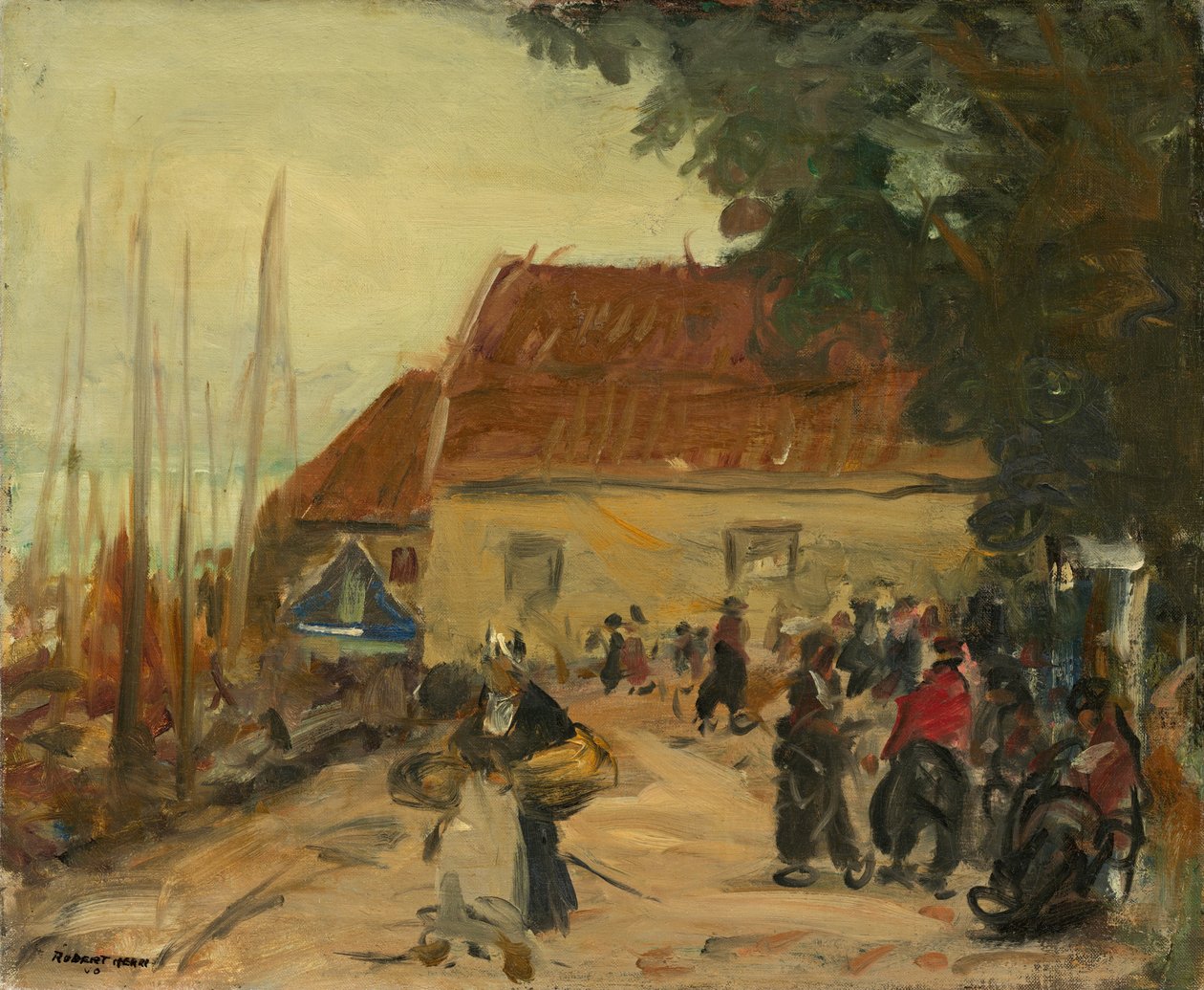 沃伦丹街景，1910年。 作者 罗伯特·亨利