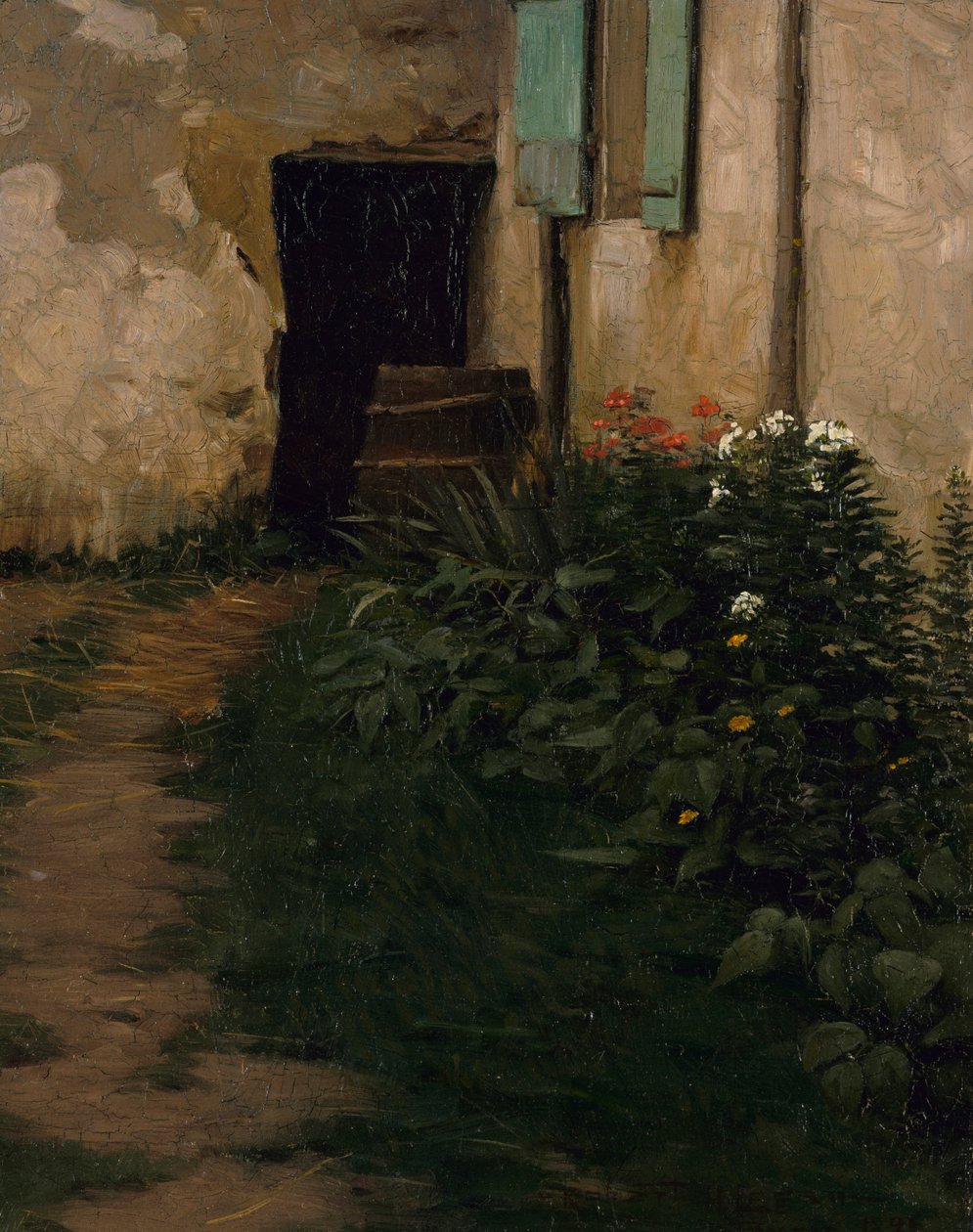 一条花园小路，1896年。 作者 罗伯特·亨利·洛根