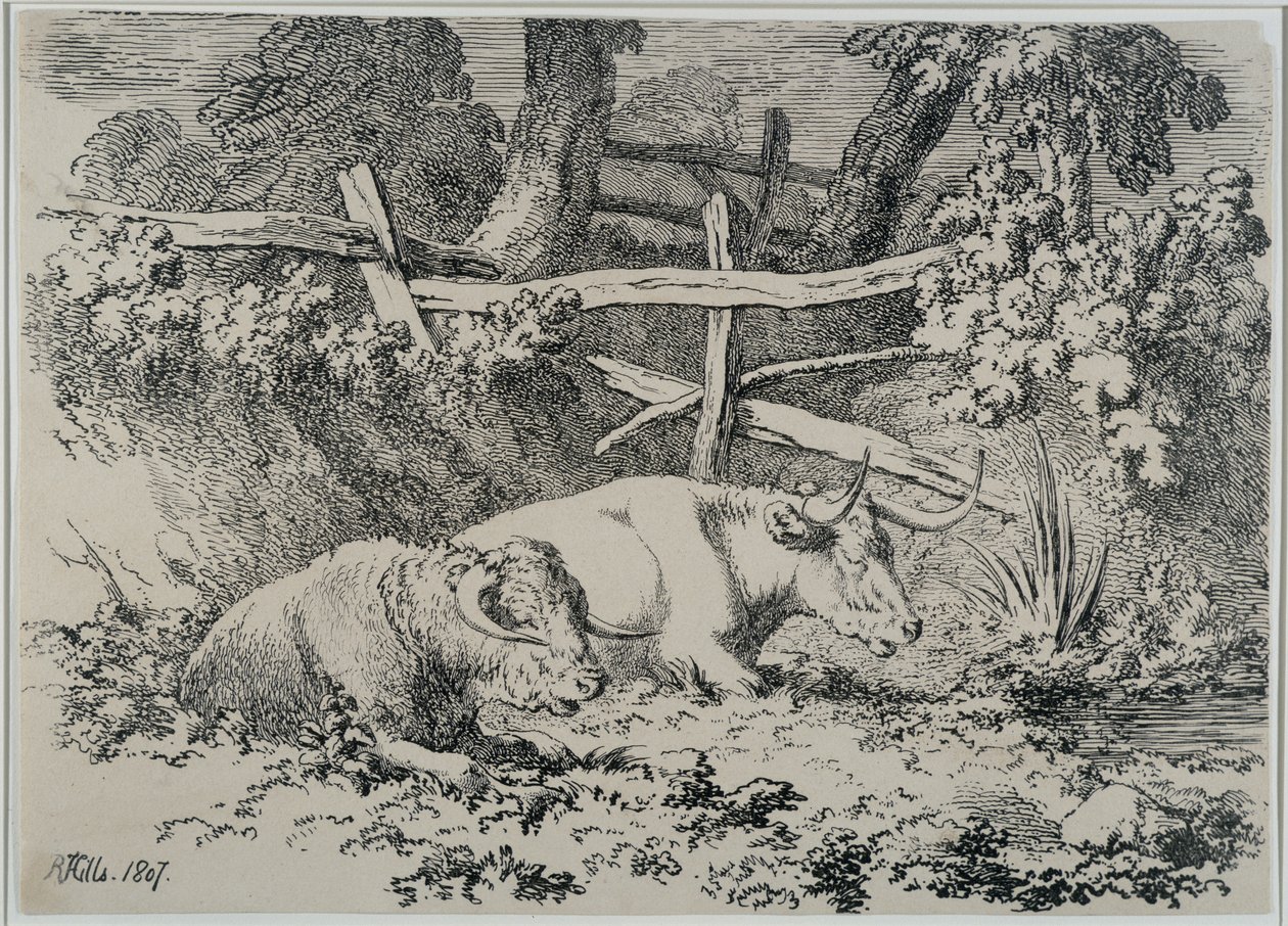 牛休息，1807 作者 罗伯特·希尔斯