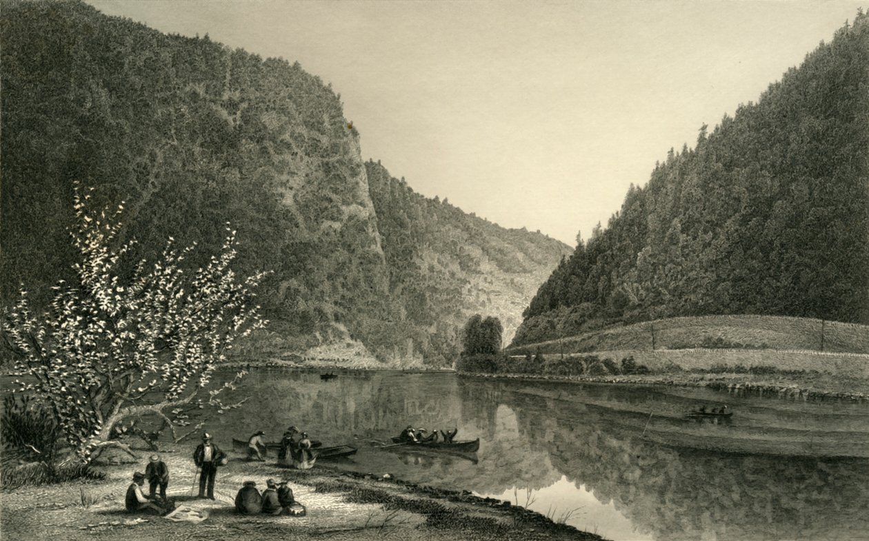 特拉华水峡》，1872年。   作者 罗伯特·欣希尔伍德