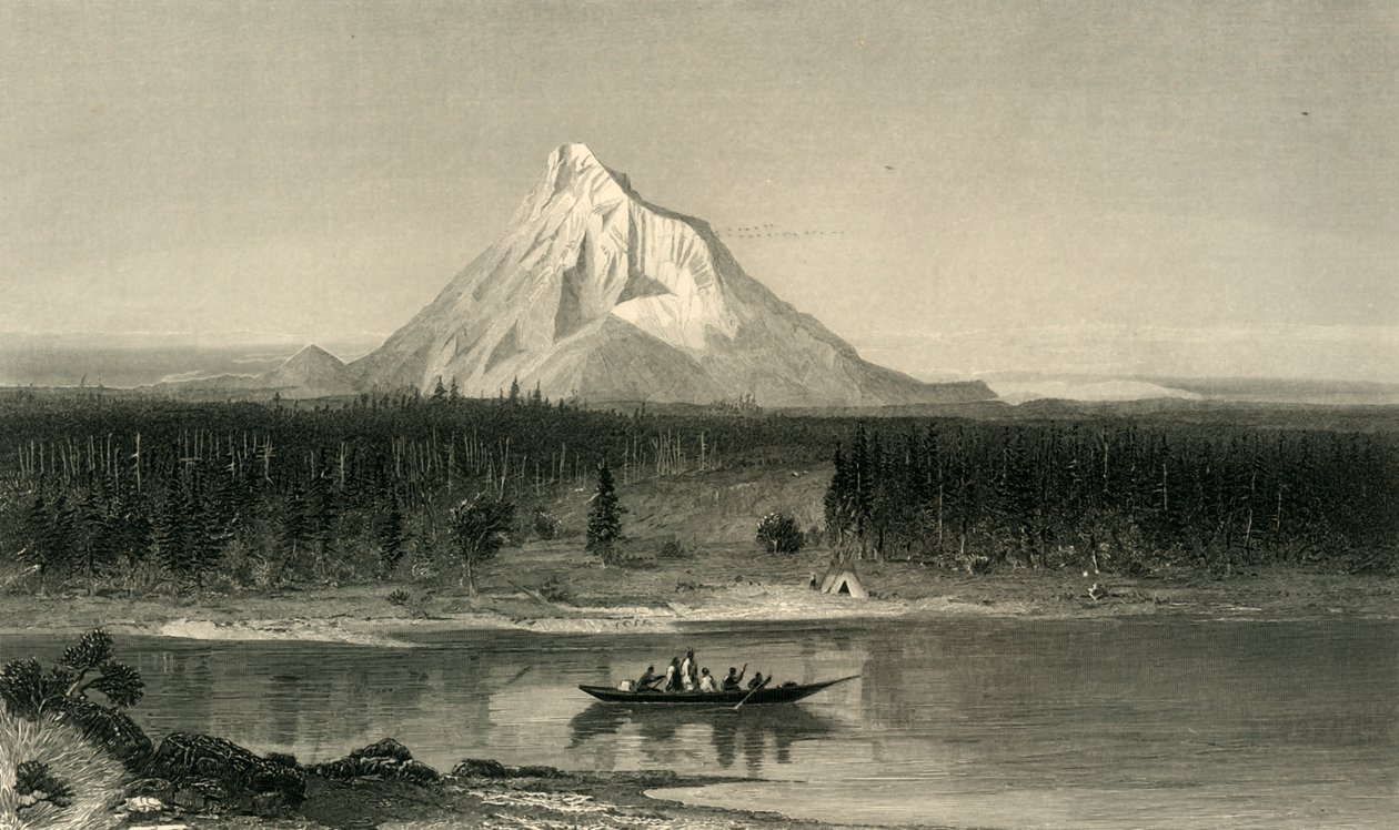 胡德山，来自哥伦比亚省》，1872年。 作者 罗伯特·欣希尔伍德