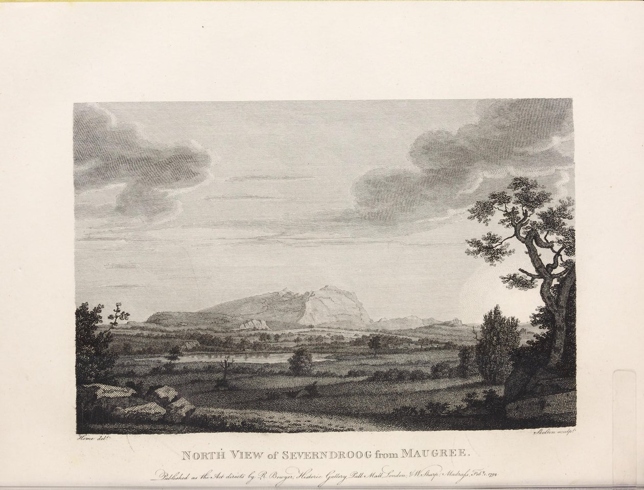 Illustrasjon hentet fra boken Select views in Mysore, the country of Tippoo Sultan av Home, Robert og utgitt av Published by Mr. Bowyer (gb, 1794) 作者 罗伯特·霍姆