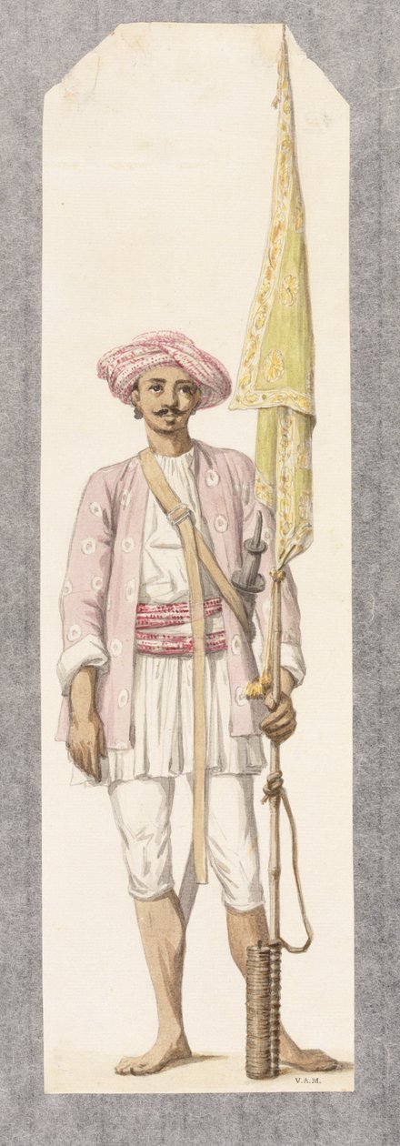 Tipoo Sultan的火箭人（1750-99），c.1793-4（纸上wc） 作者 罗伯特·霍恩