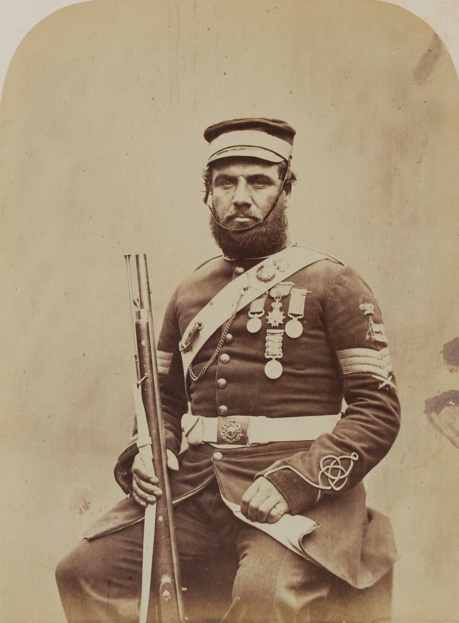 警察J. Stanton，皇家工兵和矿工，1856年（棕褐色照片） 作者 罗伯特·霍利特