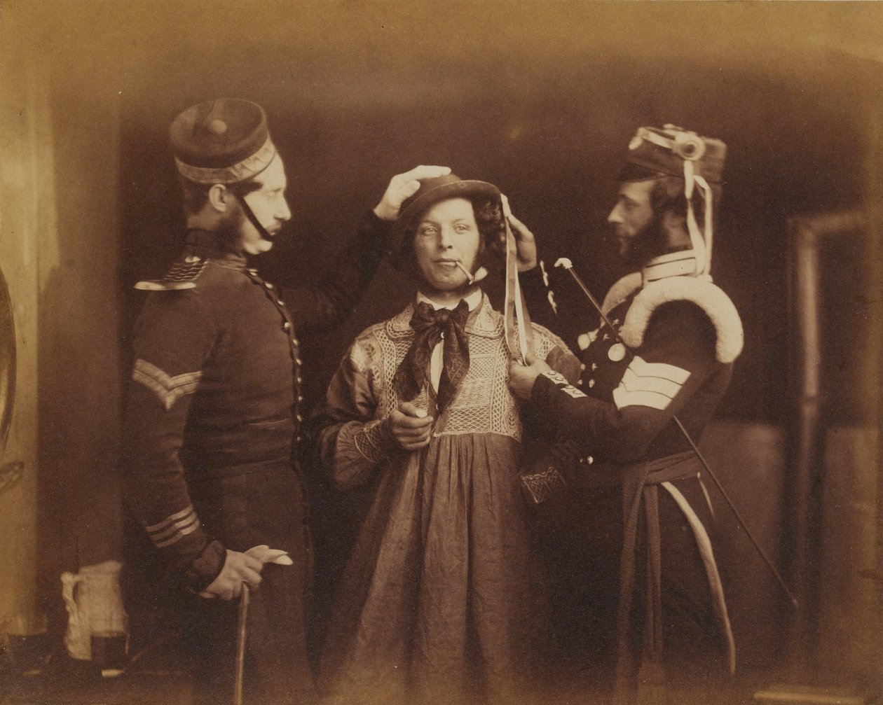 The Recruit，1856（棕褐色照片） 作者 罗伯特·霍利特