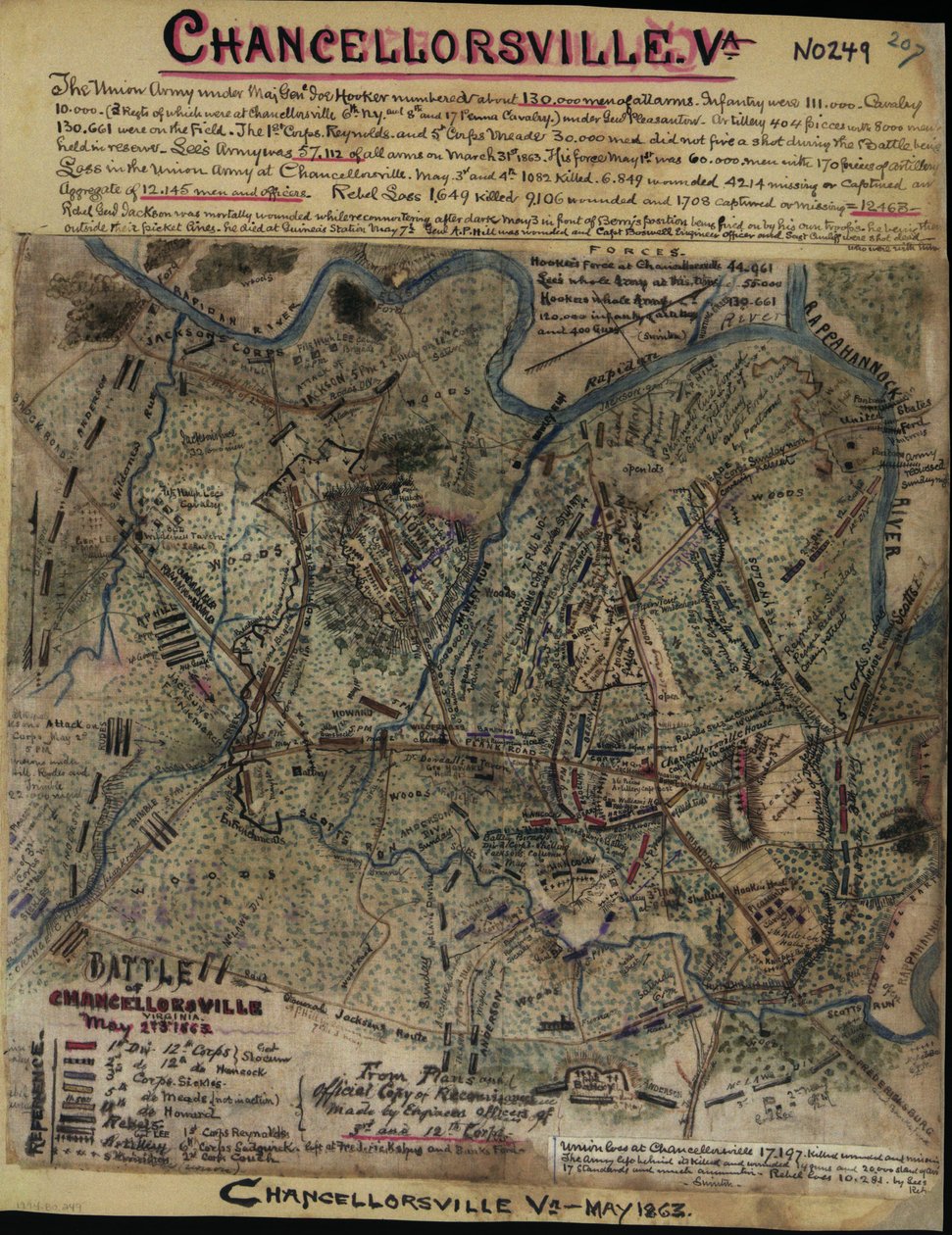 弗吉尼亚州钱斯勒斯维尔战役，1863 年 5 月 2 日和 3 日 LOC gvhs01.vhs00299 作者 罗伯特·诺克斯·斯登