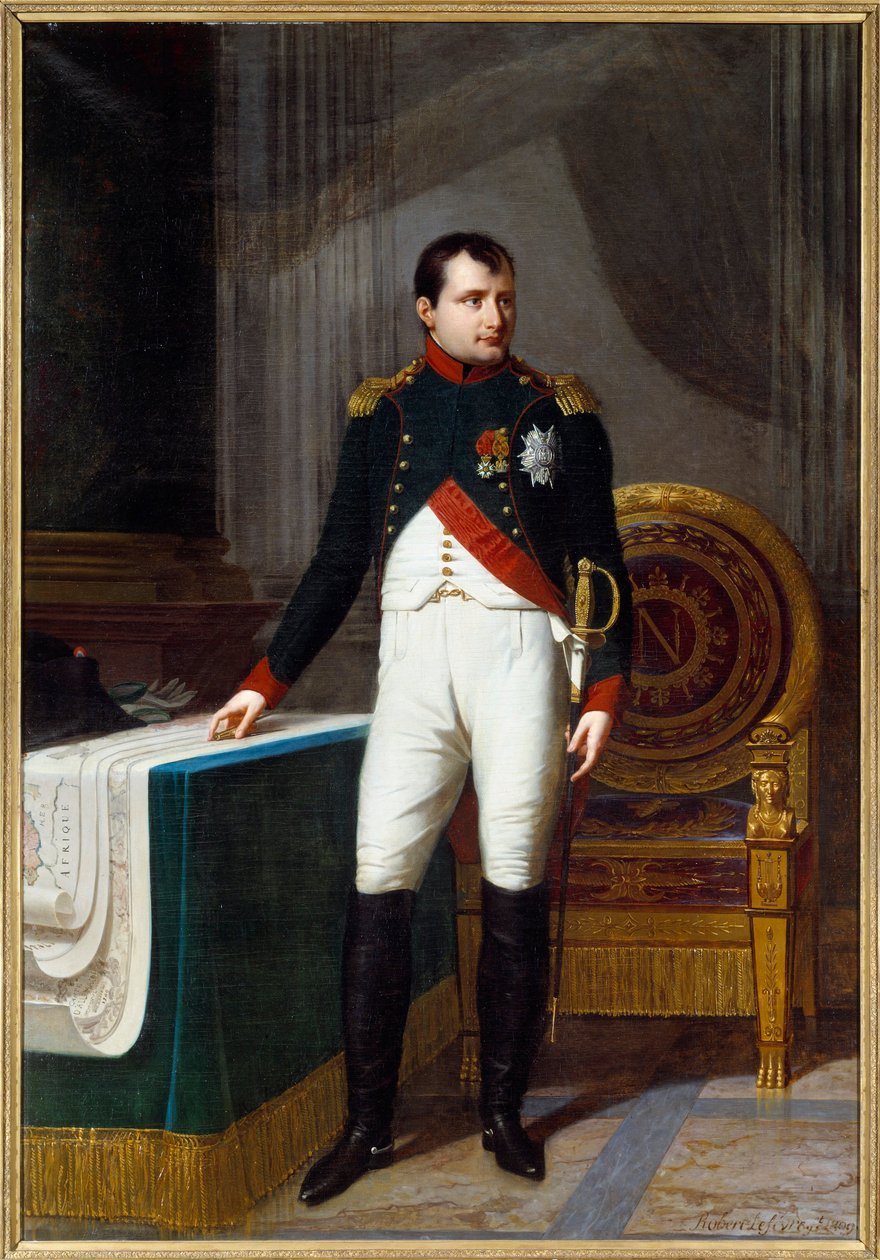 Portrait en pied de Napoleon I (1769-1821) en uniform de colonel des chasseurs de la garde Painting by Robert Lefebvre (1755-1830) 19th century Sun. 2,26x1,57 m Paris, Musee Carnavalet 作者 罗伯特·勒菲佛尔