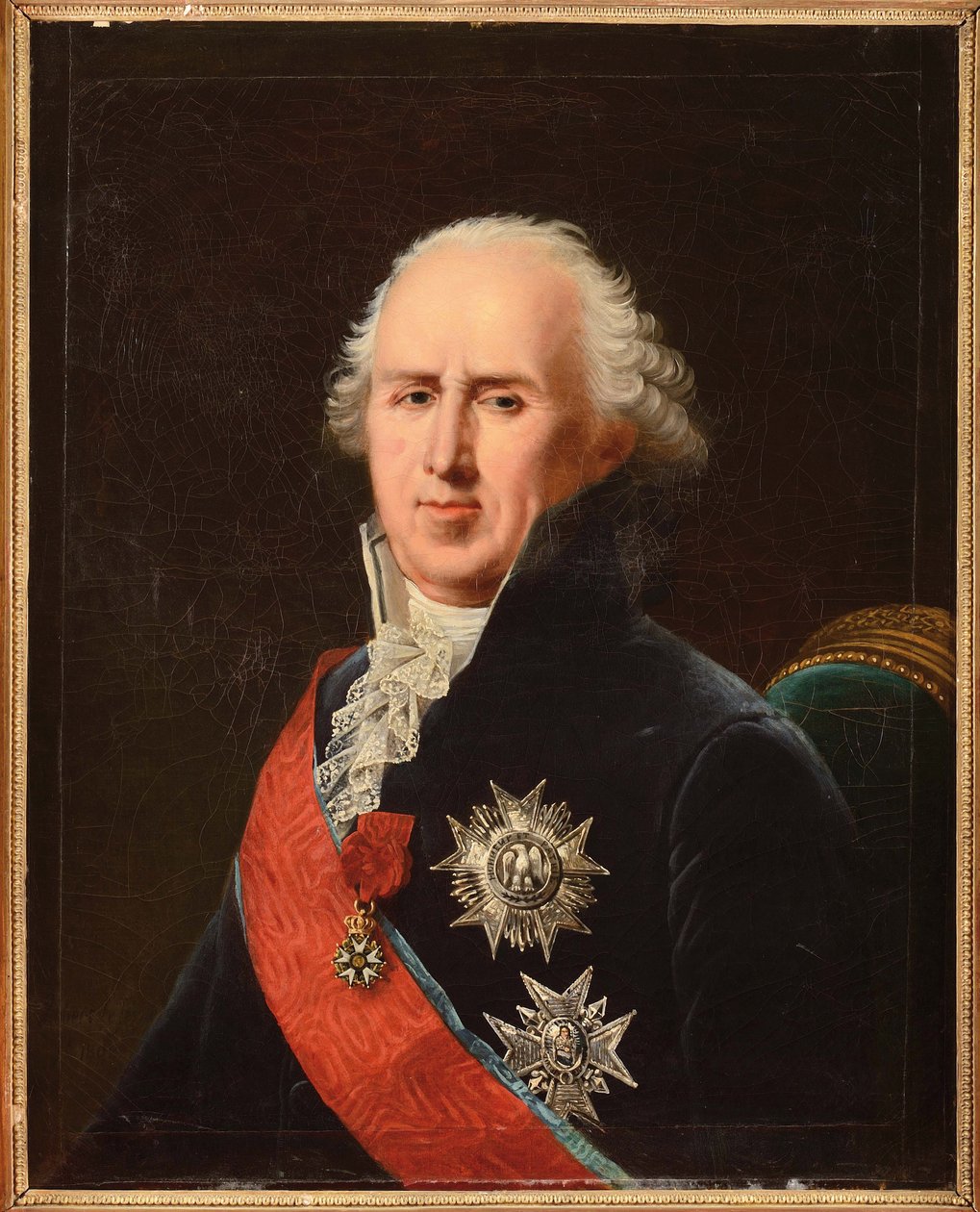 Charles-Francois (Charles Francois) Lebrun (1739-1824) 的肖像，Duc de Plaisance，由 Lefevre, Robert (1756-1830)。 布面油画 作者 罗伯特·勒菲佛尔