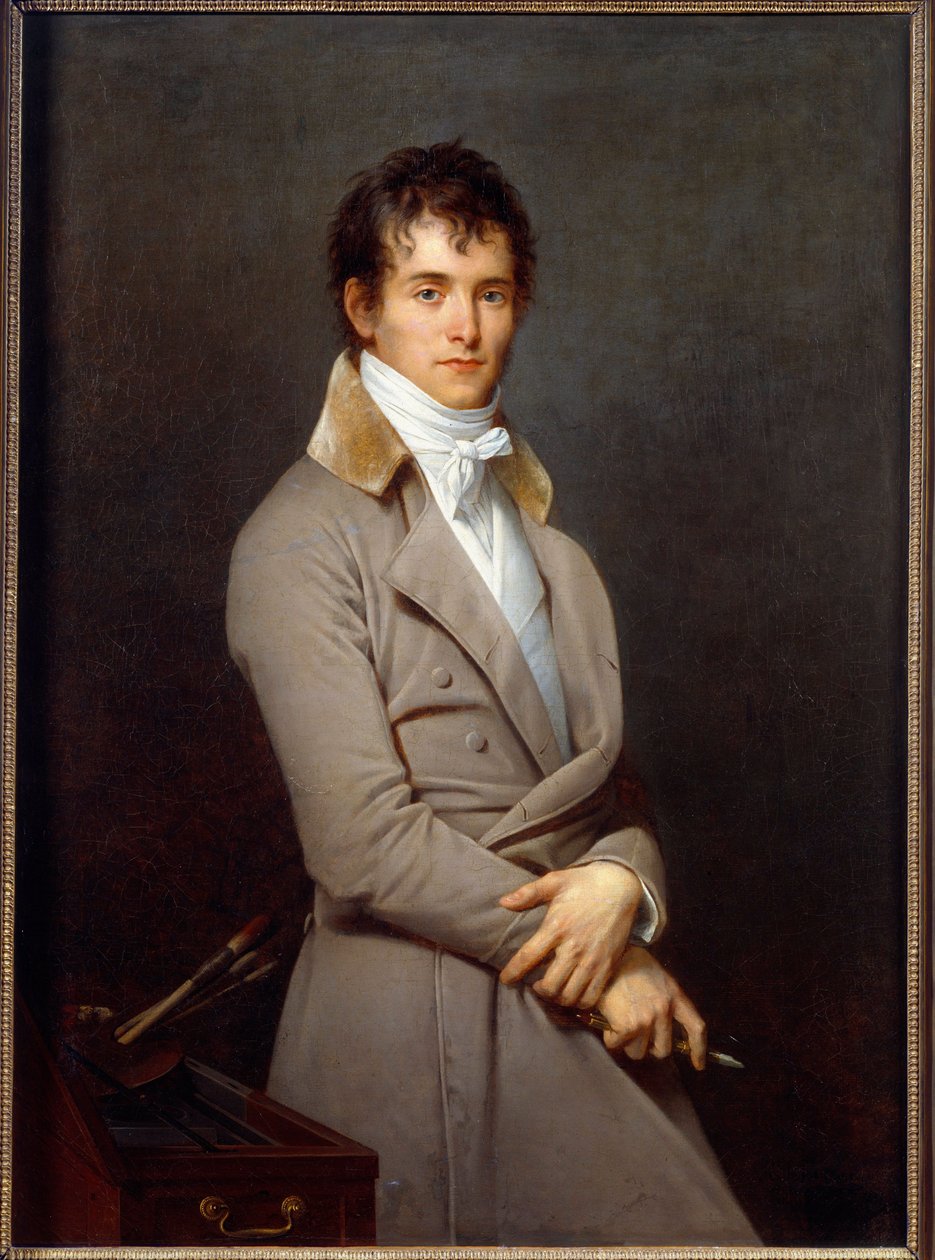 画家Pierre Narcisse (Pierre-Narcisse) Guerin (1774-1833)的肖像 画家Robert Lefevre (1755-1830) 19世纪 太阳。1,09x0,8米 - 奥尔良美术博物馆 作者 罗伯特·勒菲佛尔