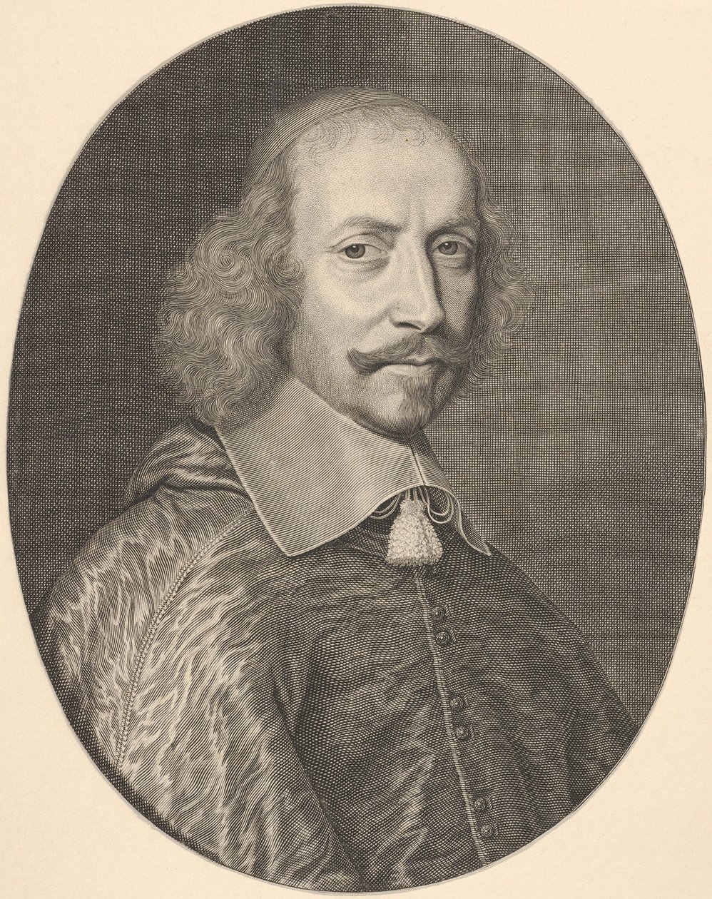 红衣主教朱尔斯·马扎林（Jules Mazarin），1655年。 作者 罗伯特·南特伊