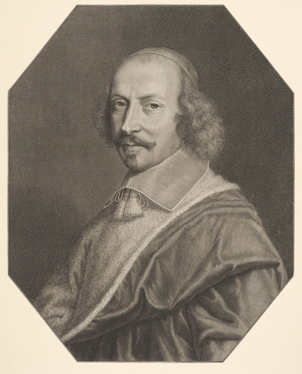 红衣主教朱尔斯·马扎林（Jules Mazarin），1656年。 作者 罗伯特·南特伊