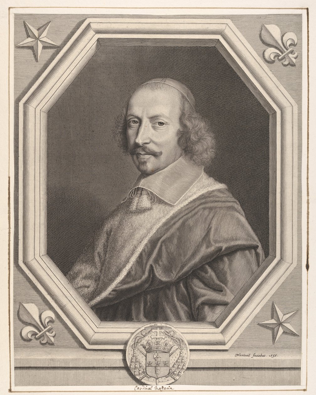 红衣主教朱尔斯·马扎林（Jules Mazarin），1656年。 作者 罗伯特·南特伊