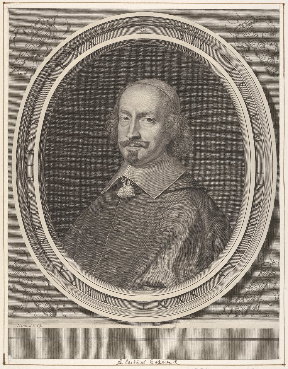 红衣主教朱尔斯·马扎林（Jules Mazarin）， 1652。 作者 罗伯特·南特伊