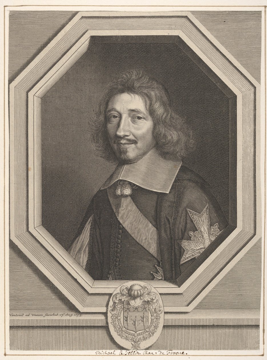 迈克尔·勒勒·勒利耶（Michael IV Le Tellier）校长，1658年。 作者 罗伯特·南特伊