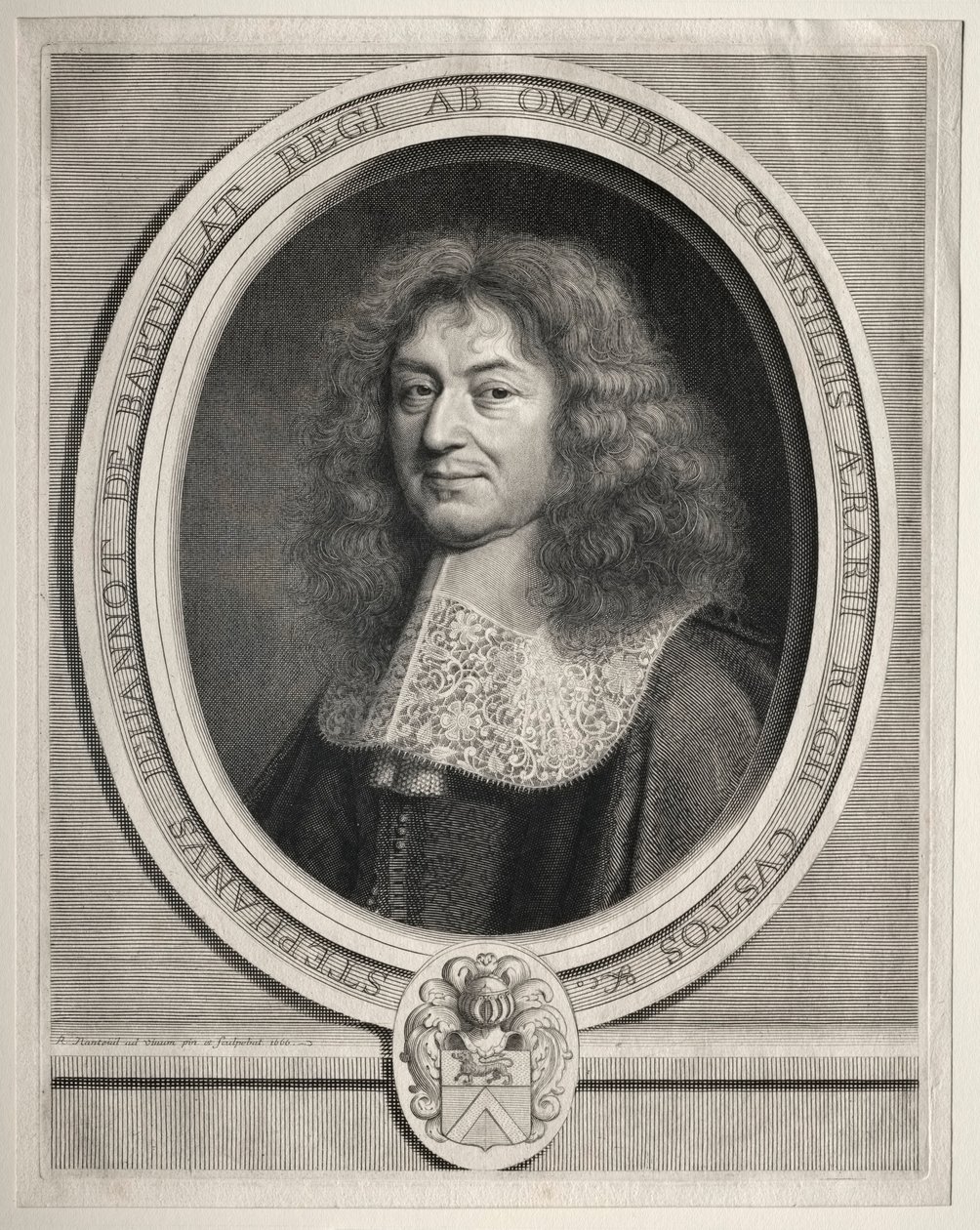 艾蒂安·詹汉诺·德·巴蒂拉（Etienne Jehannot de Bartillat），1666年。 作者 罗伯特·南特伊