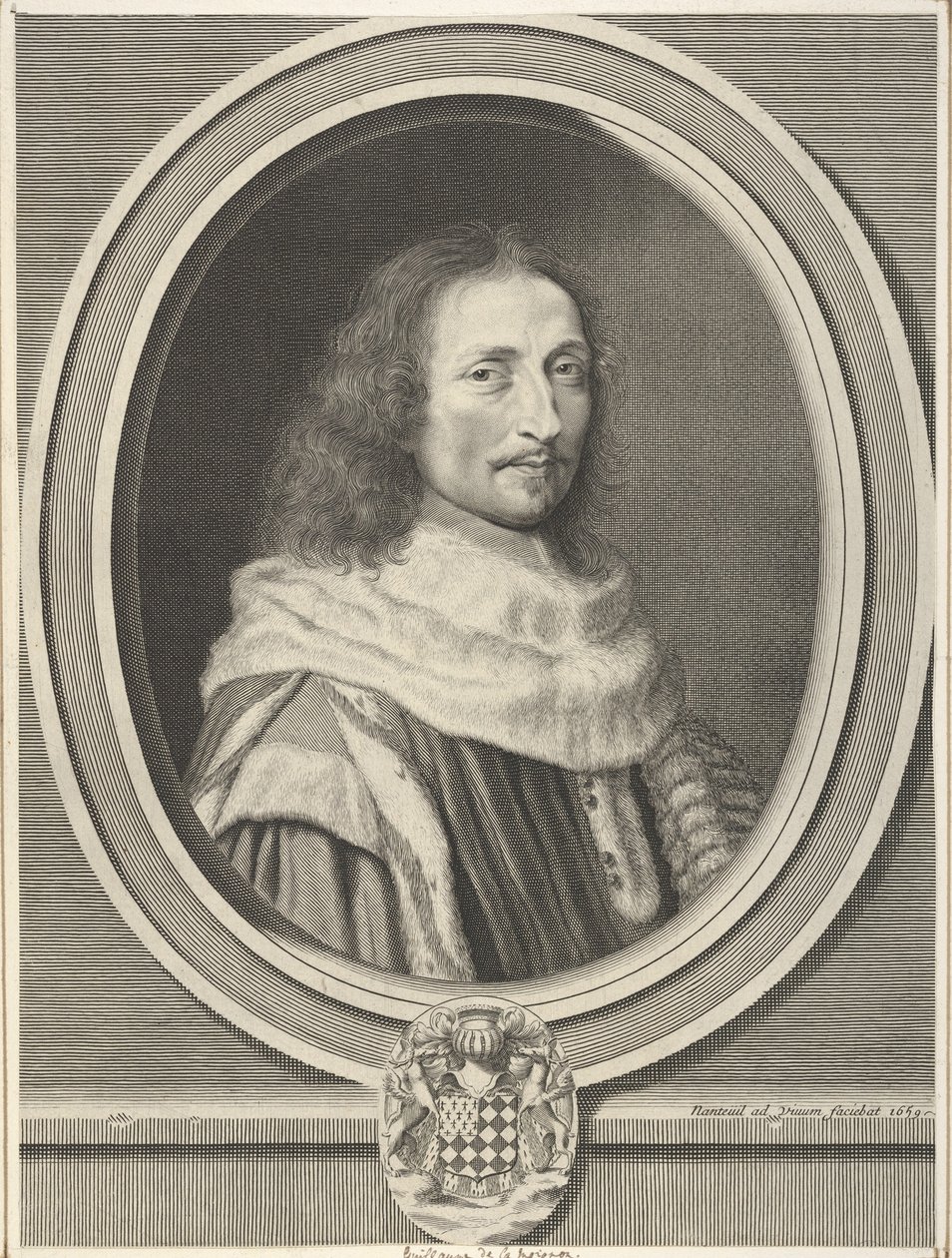 纪尧姆·拉莫尼翁（Guillaume de Lamoignon），1659年。 作者 罗伯特·南特伊