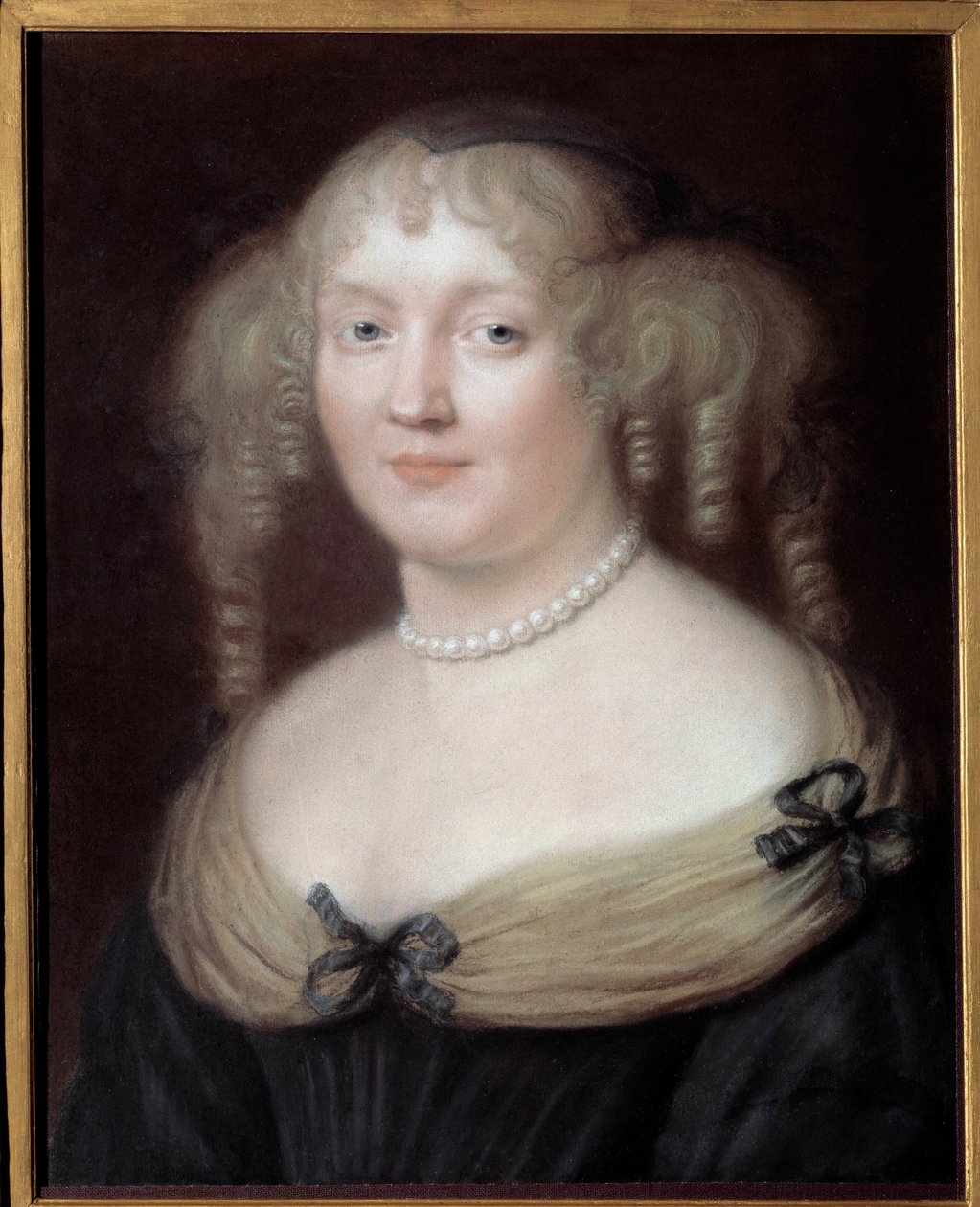 Marie de Rabutin-Chantal (Rabutin Chantal) 的肖像，Marquise de Sevigne dit Madame de Sevigne (1626-1696)，文学女性。 Bussy Rabutin 城堡。 罗伯特·南特伊 (1623-1678) 的绘画。 卡纳瓦莱博物馆。 作者 罗伯特·南特伊