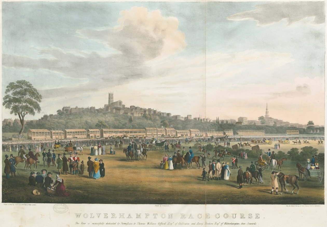 Wolverhampton-赛场：彩色石版画，nd [c 1826]（印刷） 作者 罗伯特·诺伊斯