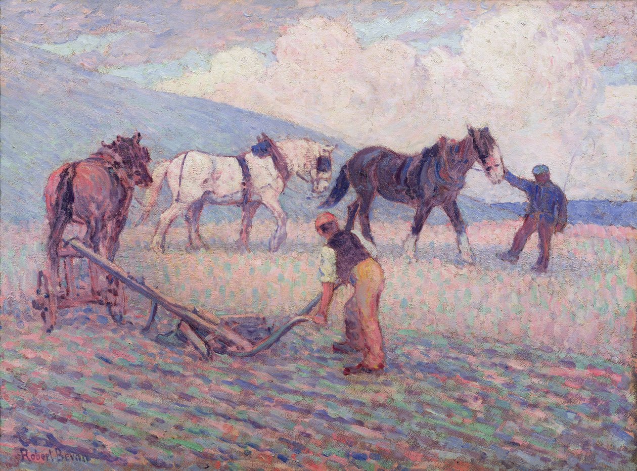 转谷犁，c.1909 作者 罗伯特·波希尔·贝文