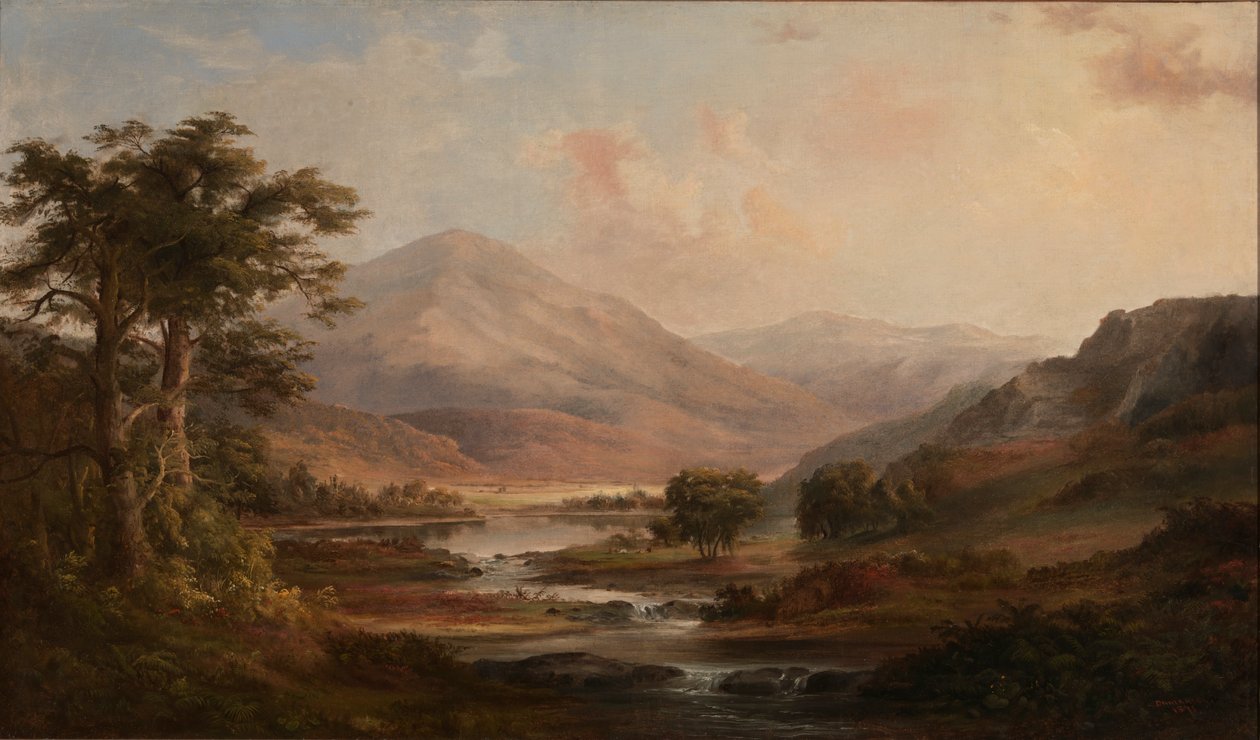 苏格兰风景，1871年。 作者 罗伯特·塞尔登·邓肯森