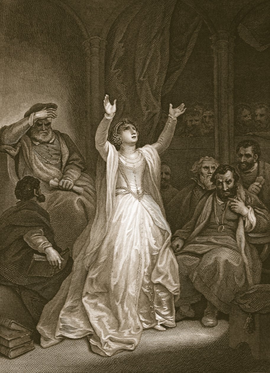 谴责Anne Boleyn，由George Noble雕刻，David Hume的“英国历史”的插图，酒吧。作者：R. Bowyer，伦敦，1812年 作者 罗伯特·斯默克