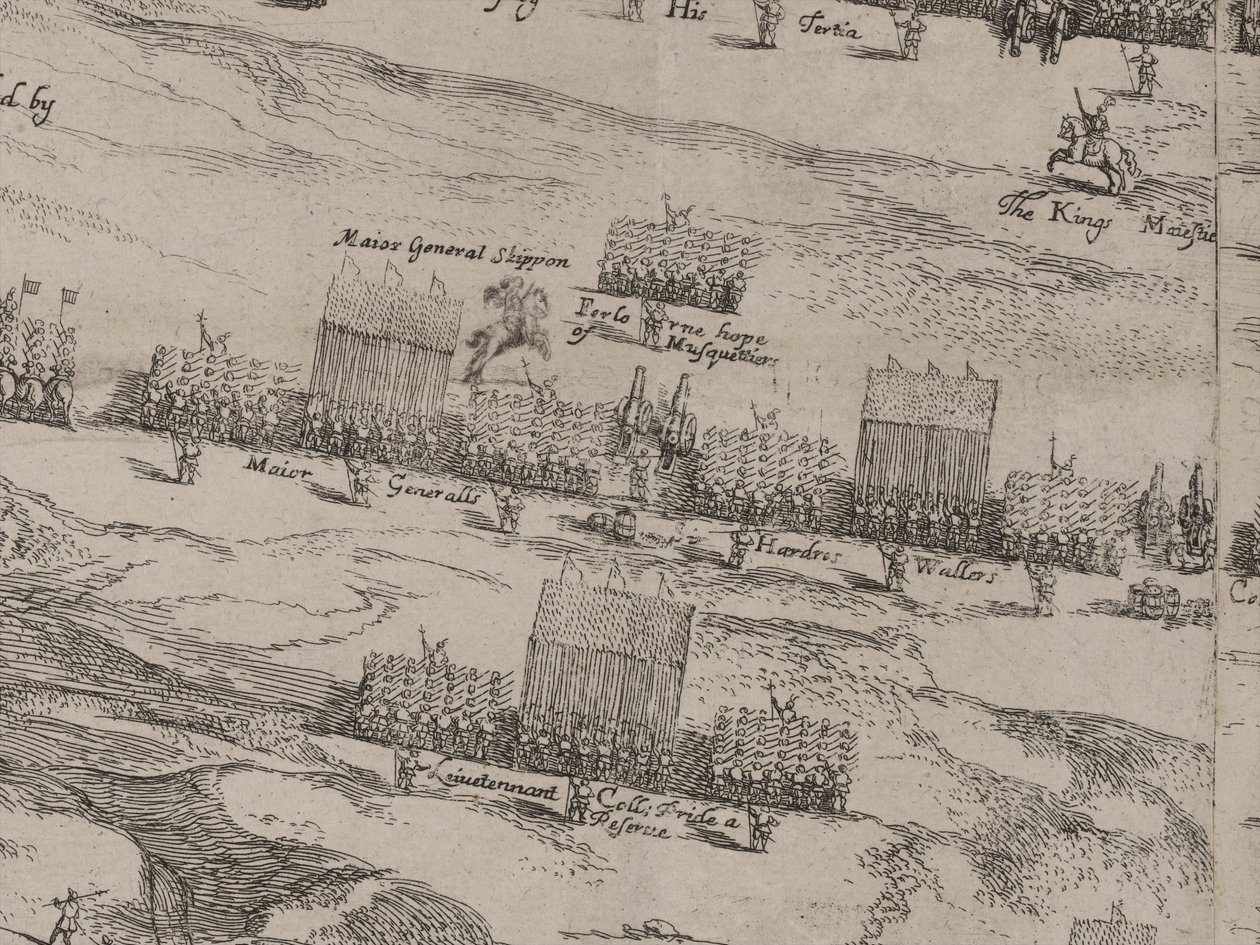 and下马蹄军和托马斯·费尔法克斯爵士的描述； 1645年6月第15天 作者 罗伯特·斯特雷特（Robert Streater）或史特勒（Streeter）