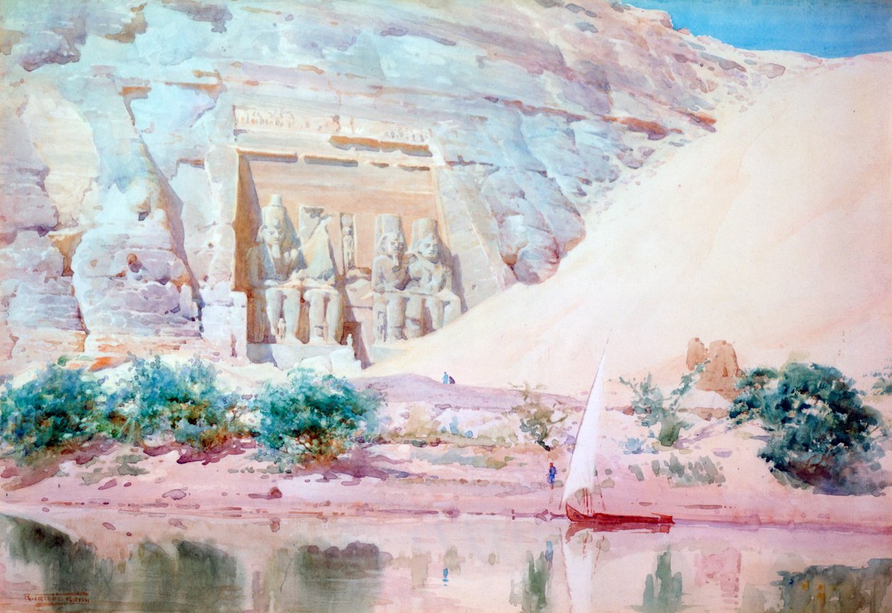 Abou Simbel神庙"，埃及，1897-1934年 作者 罗伯特·塔尔博特·凯利