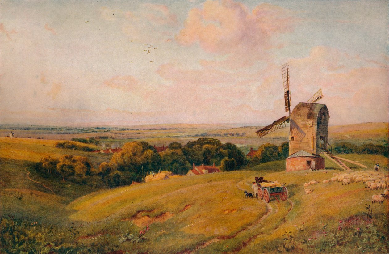 Alfriston Mill，c1886，1938年 作者 罗伯特·索恩·怀特