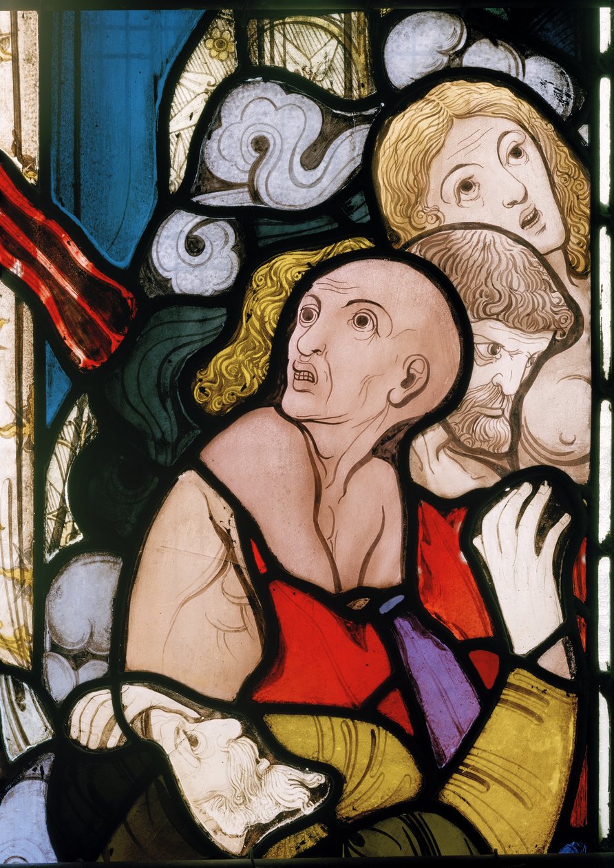 Ye Damned，详细信息来自The Last Judgment，1864（彩色玻璃） 作者 罗伯特·特尼尔·拜恩