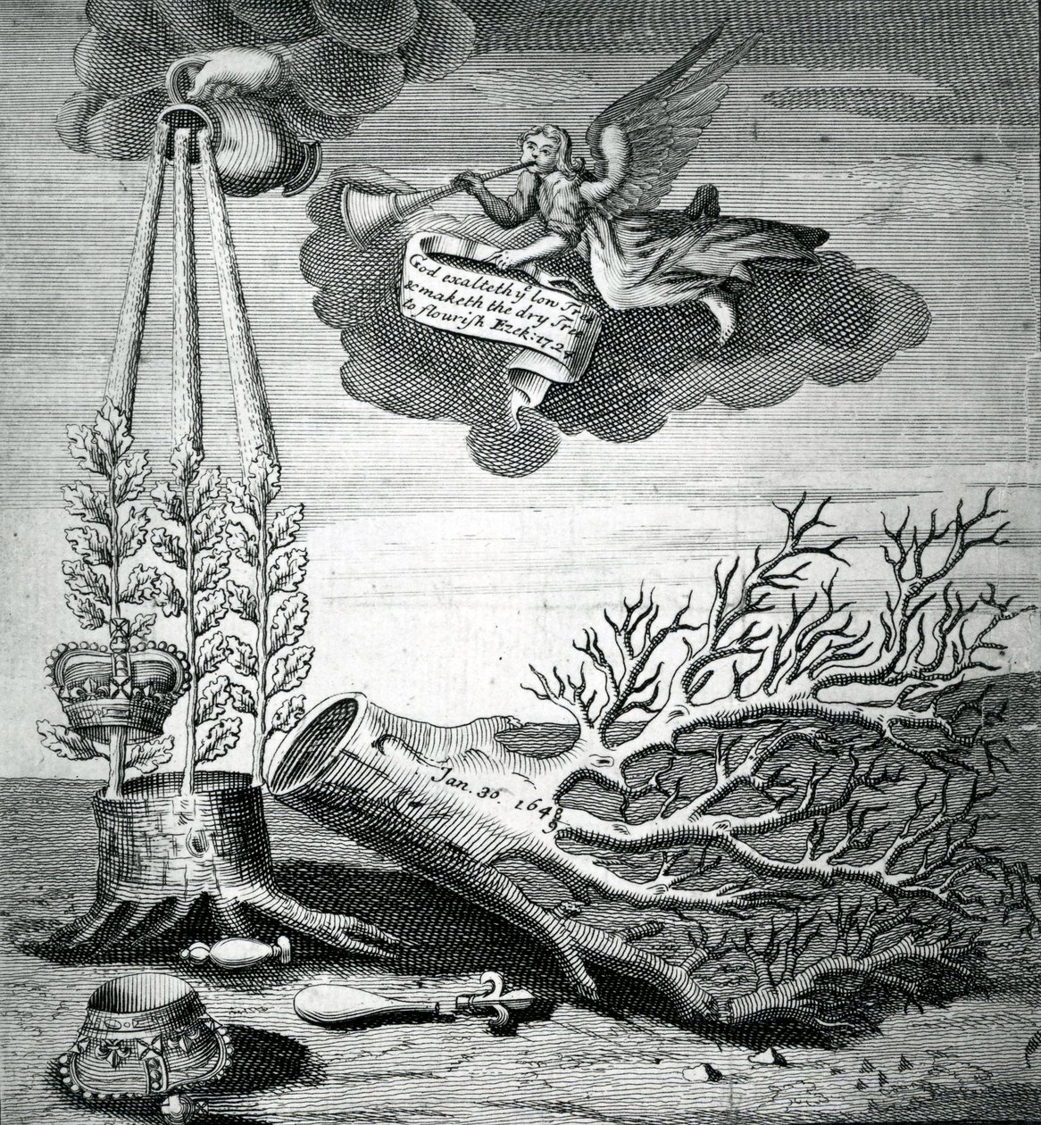 标题印刷指的是查理一世的执行和斯图亚特的继承，1715年 作者 罗伯特·沃恩
