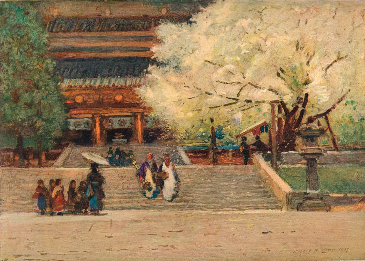 日本日光神庙，大约1908年 作者 罗伯特·威尔·艾伦