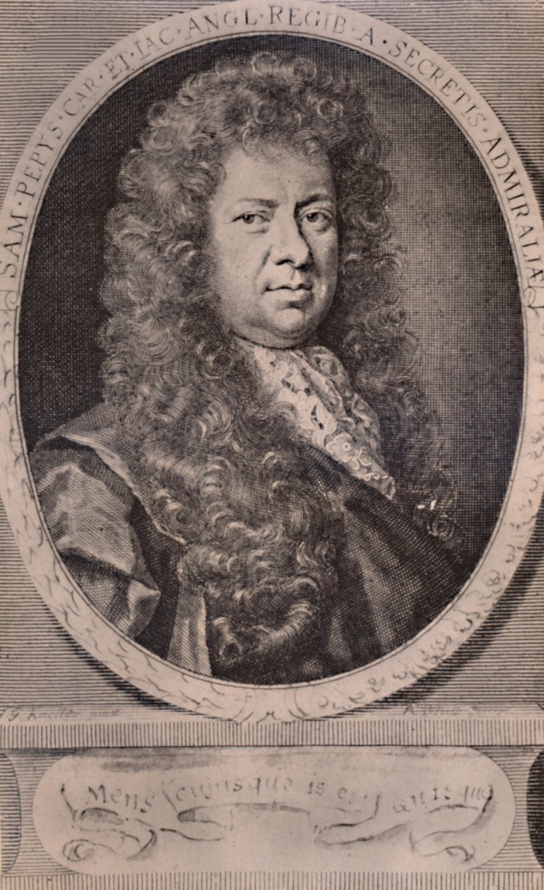 塞缪尔·佩皮斯（Samuel Pepys），英国对话家和海军管理员，c1690 1894 作者 罗伯特·怀特