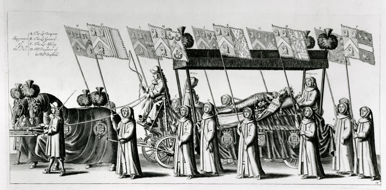 1671年Albemarle第一公爵George Monck的国葬 作者 罗伯特·怀特