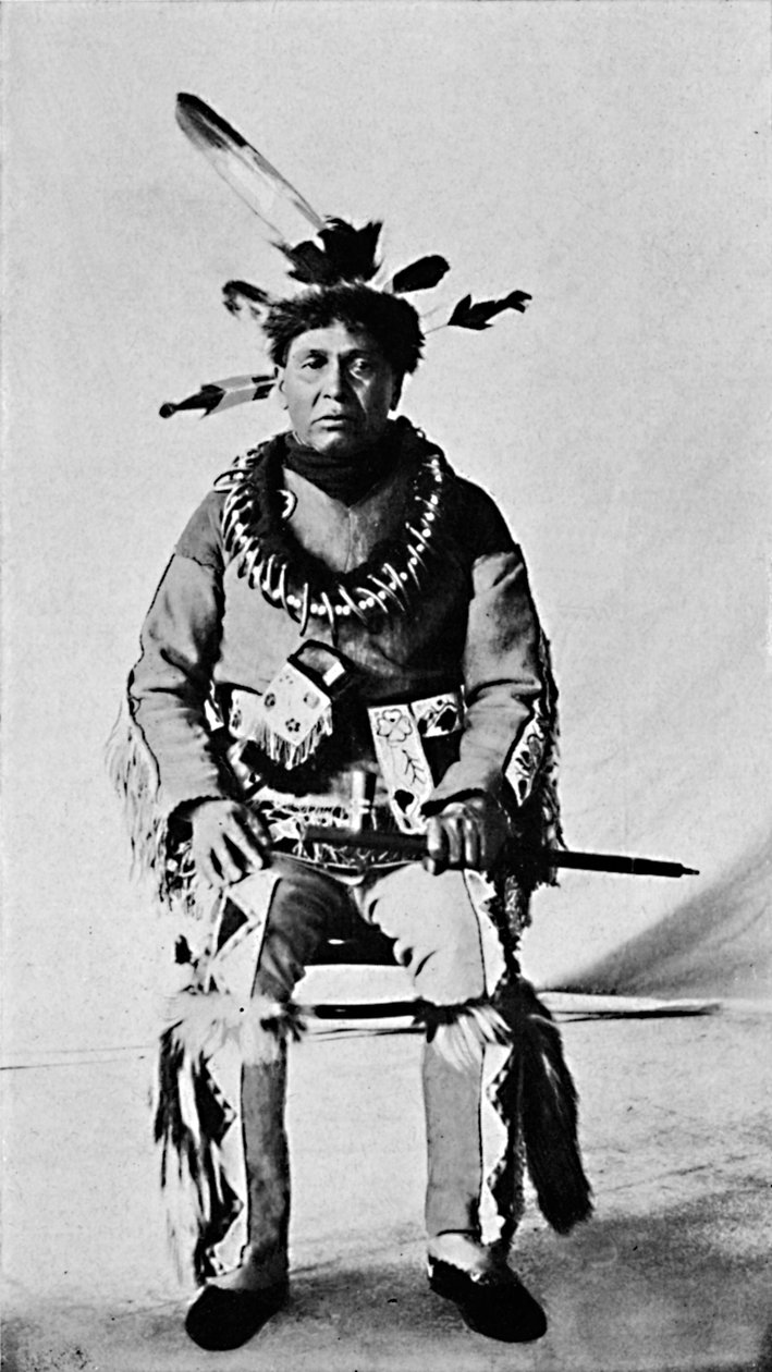 穿着礼服的阿尔冈昆（Algonquin），1912年 作者 罗伯特·威尔逊·舒费尔特