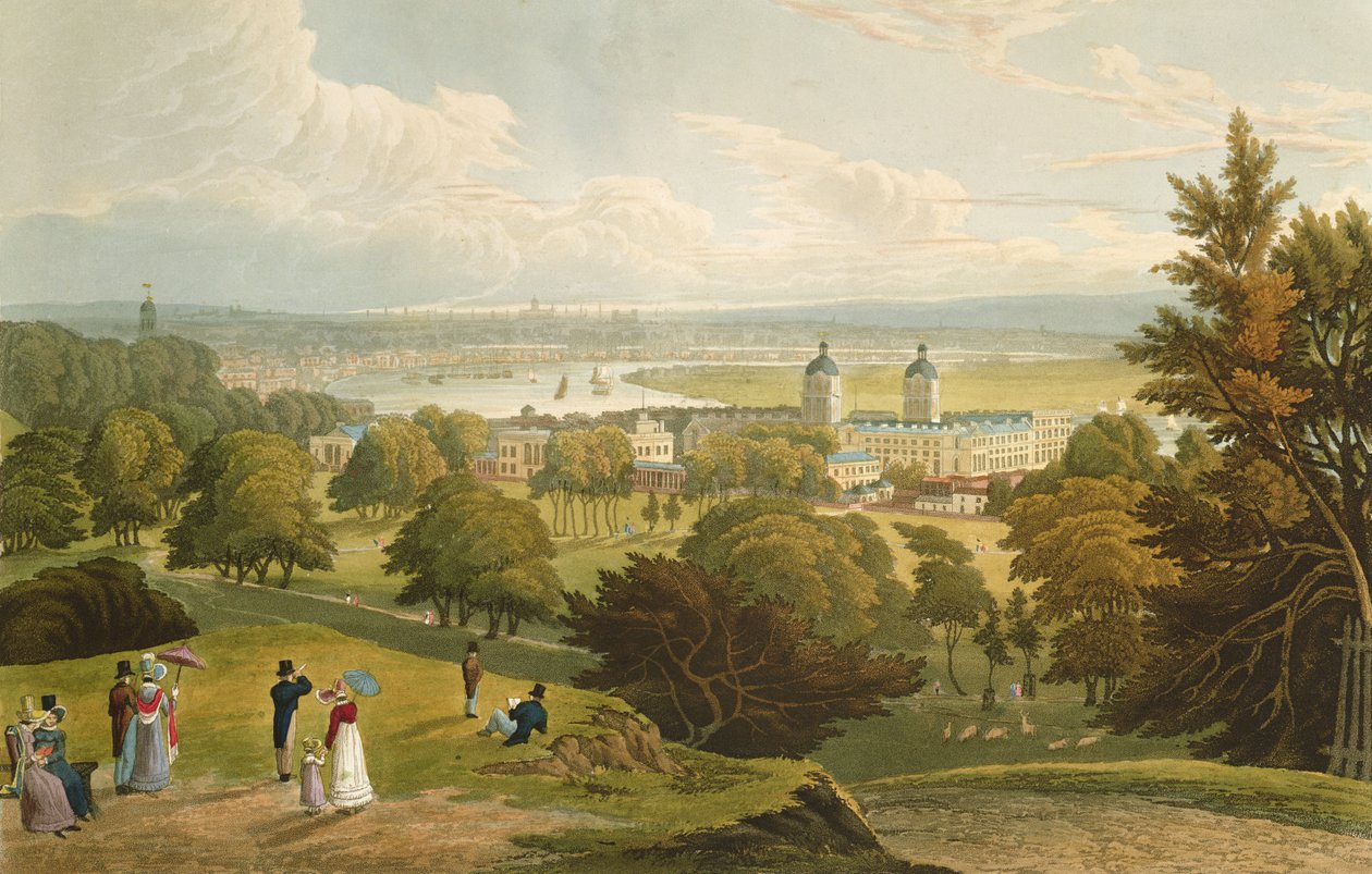 伦敦采取从格林威治公园，酒吧的看法。 1820 by Colnaghi und Co.（aquatint） 作者 老罗伯特·哈维尔和小罗伯特·哈维尔