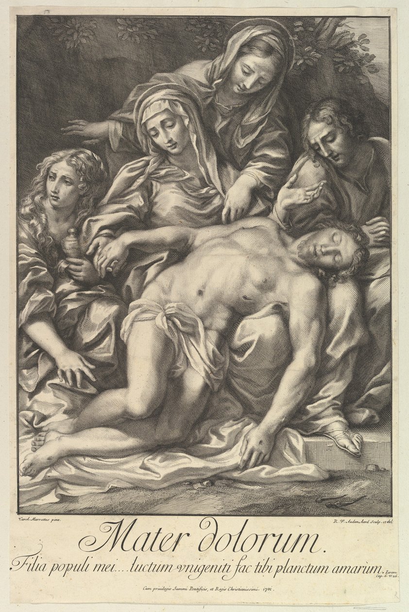 Mater Dolorum, 1701. 作者 罗伯特·范·奥德纳德