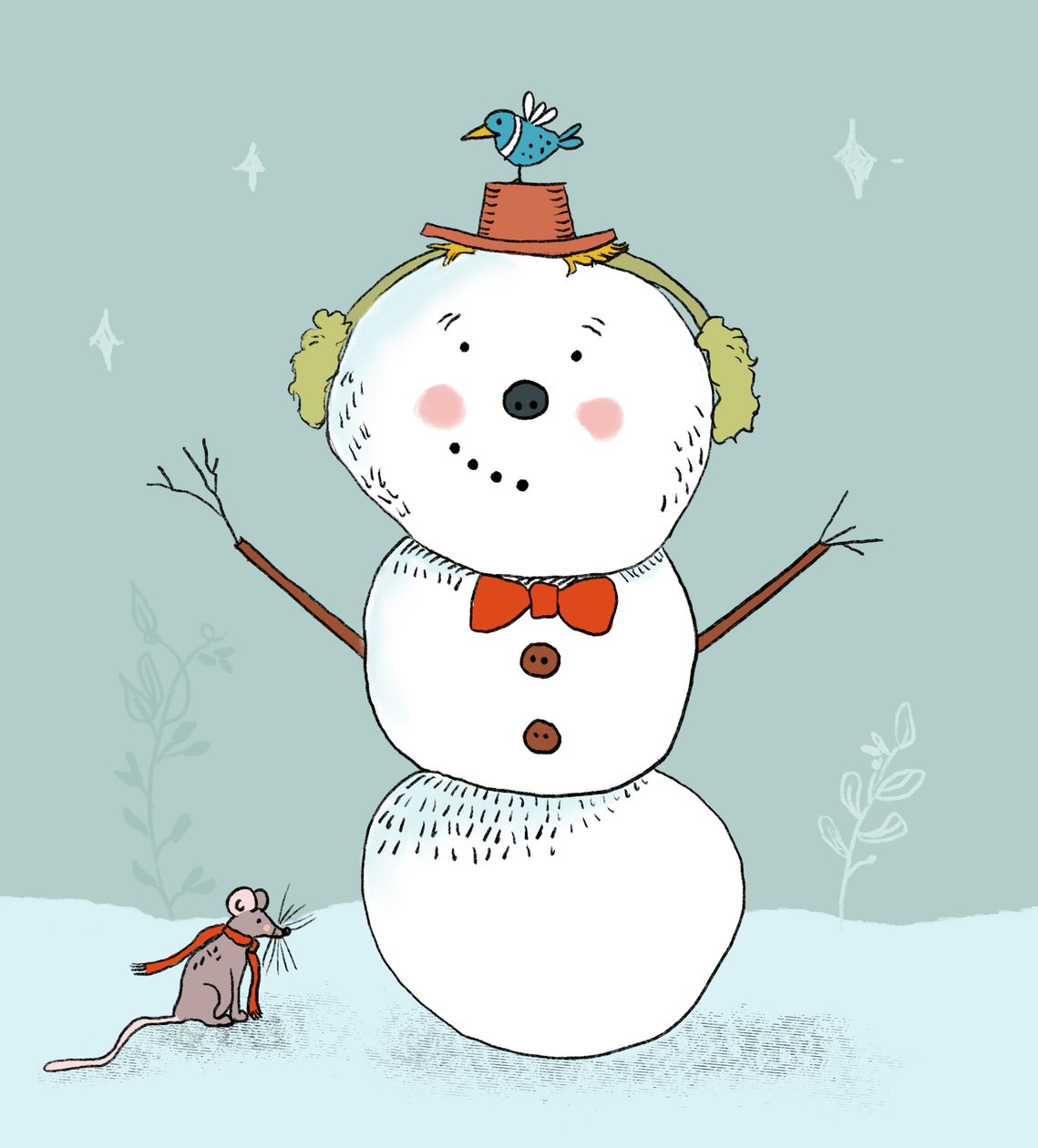 星空雪人》，2019 年（数字） 作者 罗伯塔·默里